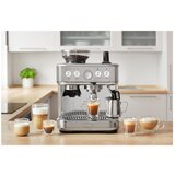 Sencor SES 6010SS Aparat za espresso, grijač šalica, integrirani mlinac za kavu, 15 bara, srebro | shoptok.hr