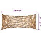  Kamuflažna mreža s torbom za pohranu 409 x 206 cm Pješčana | Shoptok.si