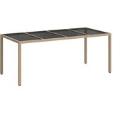  Stol za vrt Bež 190 x 90 x 75 cm poliratan | shoptok.hr