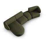 Milo Casa Zelena kotna sedežna garnitura iz šenilje (levi kot/z ležalnikom) Paolo – | Shoptok.si
