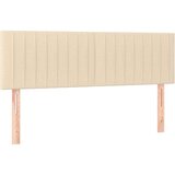  Box spring s madracem LED krem 140x190 cm od tkanine | shoptok.hr