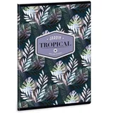 Floral Palm Leaf 40-listni karo zvezek A/5