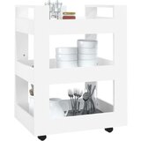 Kolica bijela 60 x 45 x 80 cm od konstruiranog drva | shoptok.hr
