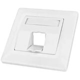 Schrack utičnica za 1 modul pod uglom 80x80 toolless line HSED01UW2S | ePonuda.com