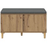  Haldna klop z blazino z vrati Umetni hrast 80 x 38 x 46 cm, (5000155662) | Shoptok.si