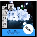 Aigostar led spoljni dekorativni lanac 100xLED/3,6W/230V/8 funkcija 10m IP44 hladno-bela | Eponuda.com