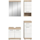 MID.YOU Kopalnica Lambada, Barva Hrasta, Bela, 4-Delna | Shoptok.si