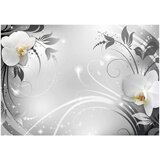  Tapeta - Orchids on silver 200x140 | shoptok.hr