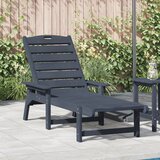vidaXL sončni ležalnik Mornarsko modra 53x162x98.5 cm HDPE Cene