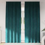  Zavjese za zamračivanje 2 pcs Tamnozelena 140 x 260 cm Baršun | shoptok.hr