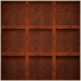  Vrtna saksija Rđa 100 x 100 x 40 cm Otporni čelik | shoptok.hr