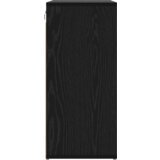vidaXL Omara za čevlje Črni hrast 52.5 x 30 x 50 cm Konstruiran les | Shoptok.si