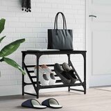  Stalak za cipele crni 60x30x45 cm od konstruiranog drva | shoptok.hr