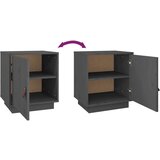  Noćni ormarići 2 kom sivi 40 x 34 x 45 cm od masivne borovine | shoptok.hr
