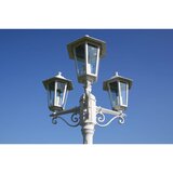  Vrtna stupna svjetiljka 3-lanterne 215 cm bijela | Eponuda.com