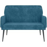 vidaXL Klop modra 108x79x79 cm žamet | Shoptok.si