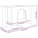  Penjalica za mačke sa stupovima za grebanje svjetlosiva 50 cm | shoptok.hr