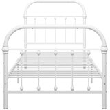  Okvir za krevet bijeli metalni 100 x 200 cm | shoptok.hr