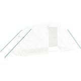  Staklenik s čeličnim okvirom bijeli 10 m² 5 x 2 x 2,3 m | shoptok.hr