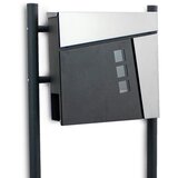 Shumee Moderen, samostoječ inox nabiralnik na stojalu, (21214630) | Shoptok.si