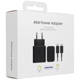 Samsung originalni Type-C zidni punjač + Type-C na Type-C kabel PD 3A 45W EP-T4511XBEGEU crni | shoptok.hr