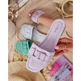 Resti Royalfashion Purple women's flip-flops with buckle Rydr | Shoptok.si
