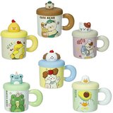 Brandani Otroški lonček s silikonskim pokrovom in slamico 380ml /več motivov / porcelan, silikon, (5000199556) Cene