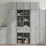 Furnova Omara za shranjevanje siva sonoma 70x42,5x225 cm inž. les, (21953830) Cene