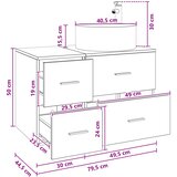  Umivaonik s policom Hrast artisan 49,5 x 44,5 x 65,5 cm | shoptok.hr