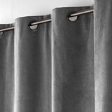 Douceur d intérieur Antracitno siva zavjesa od samta 140x260 cm Olympe – | shoptok.hr