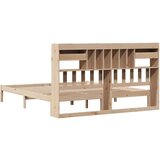 vidaXL Krevet s regalom za knjige bez madraca 180x200 cm od borovine | shoptok.hr