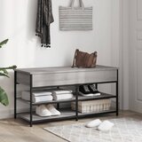  Klupa za cipele siva boja hrasta 100x42,5x50 cm drvena | Eponuda.ba