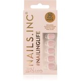 Nails Inc. #NailingLife Press-On Nails Umjetni nokti nijansa Classic Kim Classic French Tip Square-Shaped 33 kom Cijene