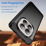 Techsuit Carbon Silicone maska za Xiaomi Redmi Note 15 Pro 4G - crna | Shoptok.si