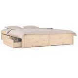 Maison Chic Posteljni okvir - Dvoposteljna postelja - Zakonska postelja s predali 120x190 cm, (21692338) | Shoptok.si
