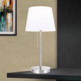 Orion LA 4-1205/1 - Stona lampa sa USB portom LUDWIG 1xE27/40W/230V bela/hrom | Eponuda.com