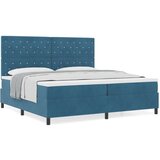 vidaXL uzglavlje s madracem tamnoplavo 200x200 cm baršun | shoptok.hr
