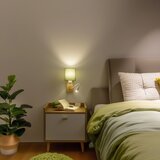  Brilagi - LED zidna lampa NUBILA WOOD 1xE27/25W/230V + LED/3W hrast/zelena | Eponuda.com