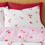 Catherine Lansfield Bijela/ružičasta posteljina za krevet za jednu osobu od krepa 135x200 cm Seersucker Heart – | shoptok.hr