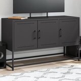  The Living Store TV omarica črna 100,5x39x60,5 cm jeklo - TV Omarica, (21508337) Cene