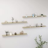 vidaXL Zidne police 4 kom boja hrasta sonome 115 x 9 x 3 cm Cijene