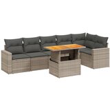  7-dijelni set vrtnih sofa sivi od poliratana | shoptok.hr