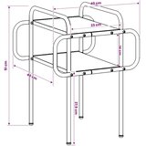  Stolić za kavu Crni hrast 40 x 40 x 51 cm Konstruirano drvo - Crni hrast 40 x 40 x 51 cm | shoptok.hr