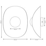 Zidno svetlo FIERO 1xG9/8W/230V bež | Eponuda.com