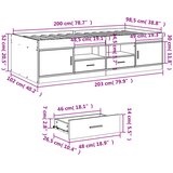  Dnevni krevet s ladicama bez madraca boja hrasta 100x200 cm | shoptok.hr