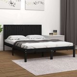  Za krevet od masivne borovine crni 200 x 200 cm Cijene