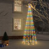  Stožasto božićno drvce šareno 310 LED žarulja 100 x 300 cm | shoptok.hr
