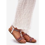 ARTIKER Women's Flat Sandals With Woven Straps And Accessories | ePonuda.com