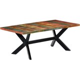  Blagovaonski stol od masivnog obnovljenog drva 200x100x75 cm | shoptok.hr