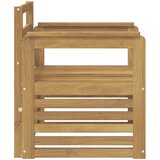  2 Komad Set vanjskih sofa Čvrsto drvo akacije Bijela | shoptok.hr